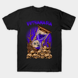 Blue Skull Hourglass T-Shirt